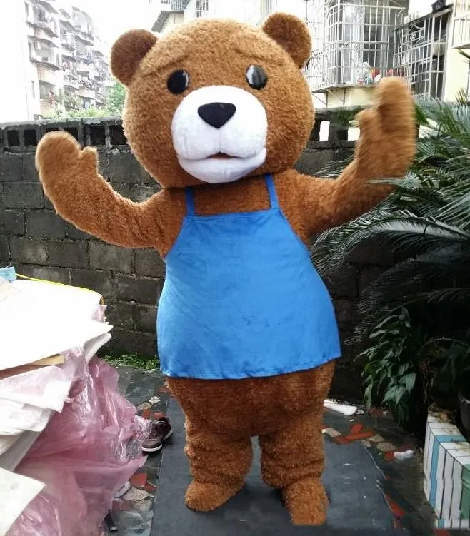 2019 Venta caliente nuevo disfraz de mascota de oso de peluche para que lo use un adulto a la venta con 5 colores para elegir