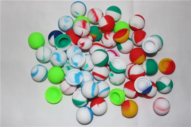500 шт. лот малый шар sdesign антипригарным шариком силиконовый концентрат контейнер bho silicoone для хранения банку