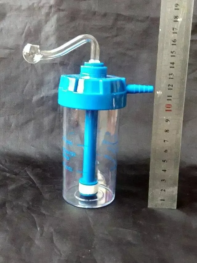Modelos de botella de oxígeno acrílico tuberías de agua de agua bongs de vidrio Hookahs tubos de fumar