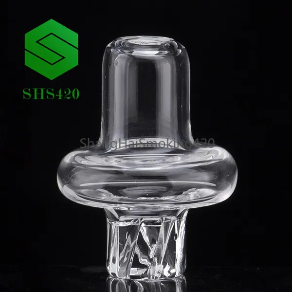 Quarzt Carb Cap con foro sulla parte superiore per 19,5 mm, 21,5 mm, 25 mm Quartz Banger Nails Bong in vetro Dab Oil Rigs