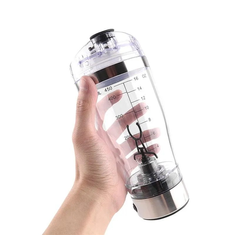 USB Rechargeable Protein Shaker Bottle Electric Mixer Cup Blender