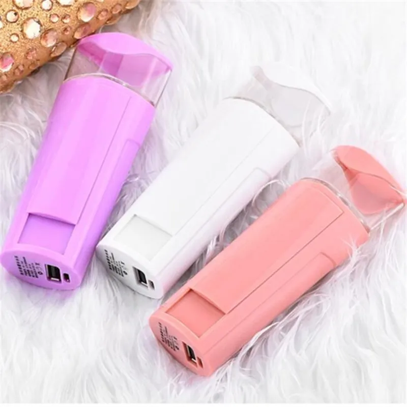 Nano Mist Sprayer Set Facial Body Nebulizer Steamer Electric Hud Care Moisturizing USB Uppladdningsbar Power Bank Sprayer 2 i 1 reseverktyg