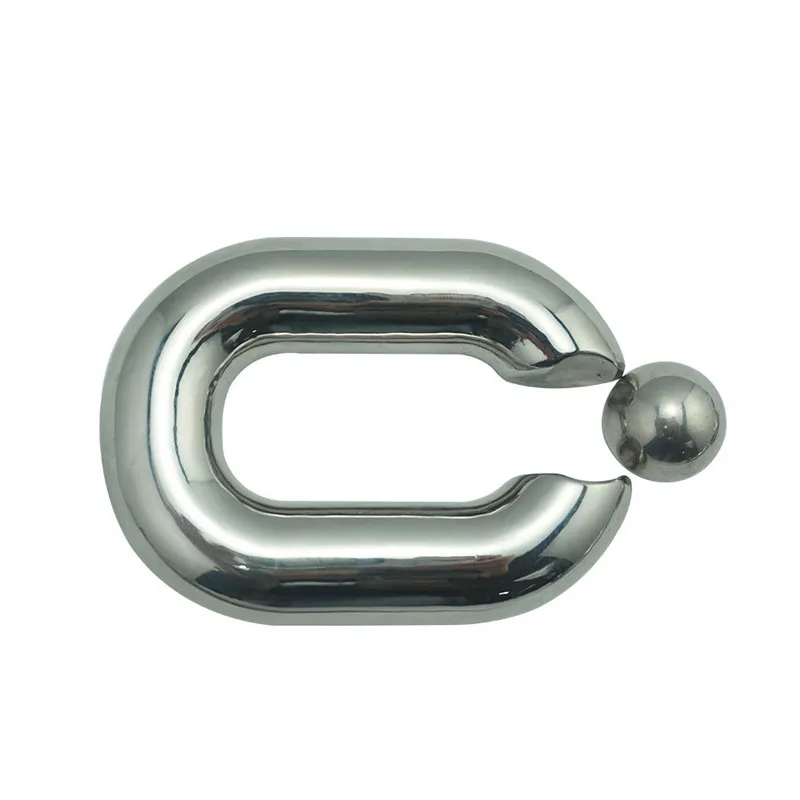 Heavy Ball Stretcher Scrotal Bondage Stainless Steel Metal Cock Cage Penis Ring Male Chastity Devices Fetish Sex Toys For Men