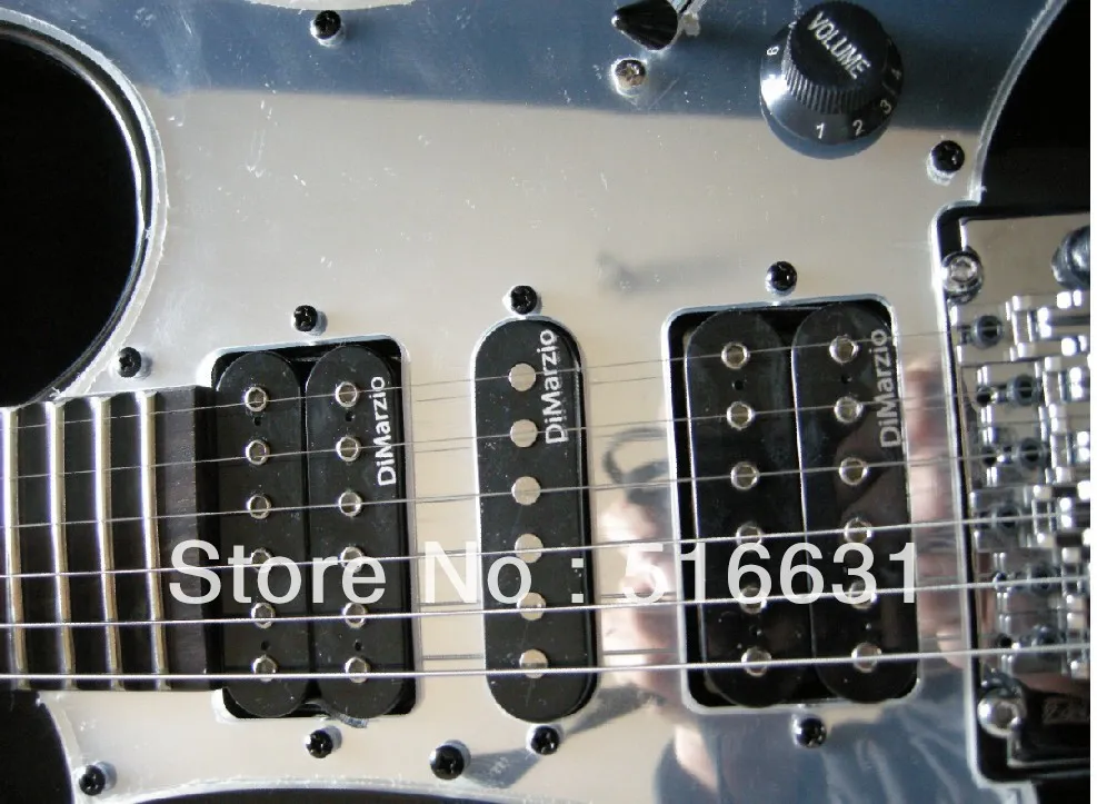 Guitare électrique IBZ JEM 7V, nouveau style, qualité supérieure, avec floyd rose, couleur noire