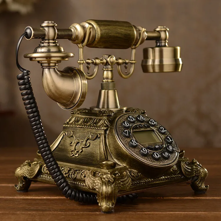 European Antique Telefon Landline Retro Telefon Mode Creative Gift Hem Amerikansk Telefon