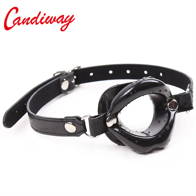 Candiway Cock Sucker Mouth Gag Erotic Toys Sexy Lip Oral Sex Gag Bondage Restraints Fetish BDSM Slave Adult Sex Toy For Couples Y18102405