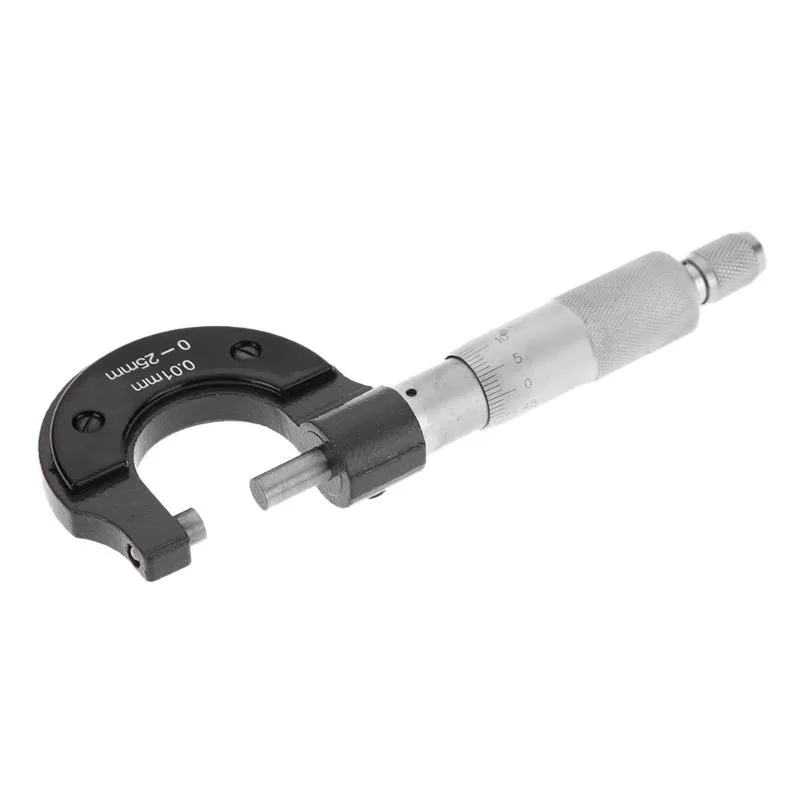 Buiten Micrometer 0-25mm / 0.001mm Dikte Gauge Vernier Caliper Precisie Meetgereedschap