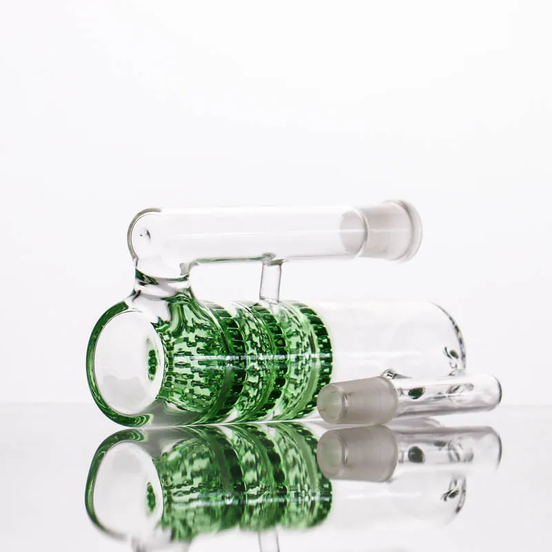 Tre honungskaka perc askfångare 14mm 18mm Joint Storlek Partihandel Toppkvalitet HC Kvinnlig Glass Catchers Gratis frakt