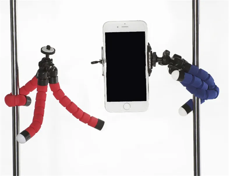 2adet Mini Esnek Kamera Telefon Tutucu Esnek Ahtapot Tripod Parantez Standı Tutucu Dağı Monopod Şekillendirici Aksesuarları