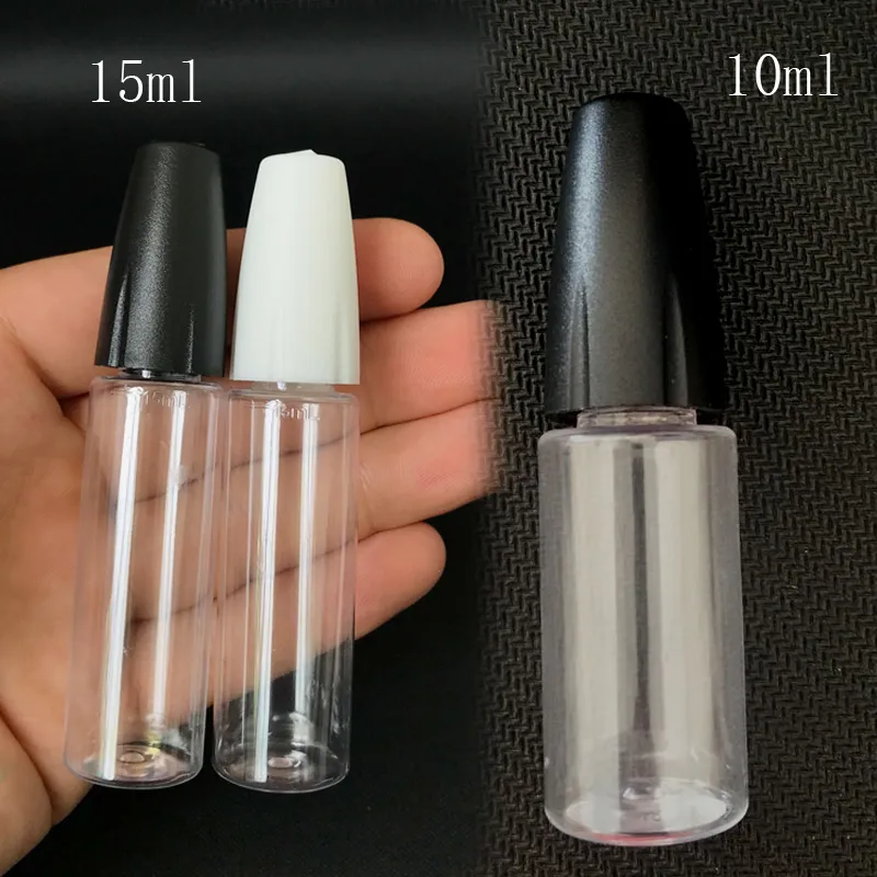 Needle Bottle Plastic Long Thin Tip PET for ELiquid 10ml 15ml Empty E liquid Juice Dropper Bottles with Childproof Cap For Oil DHL