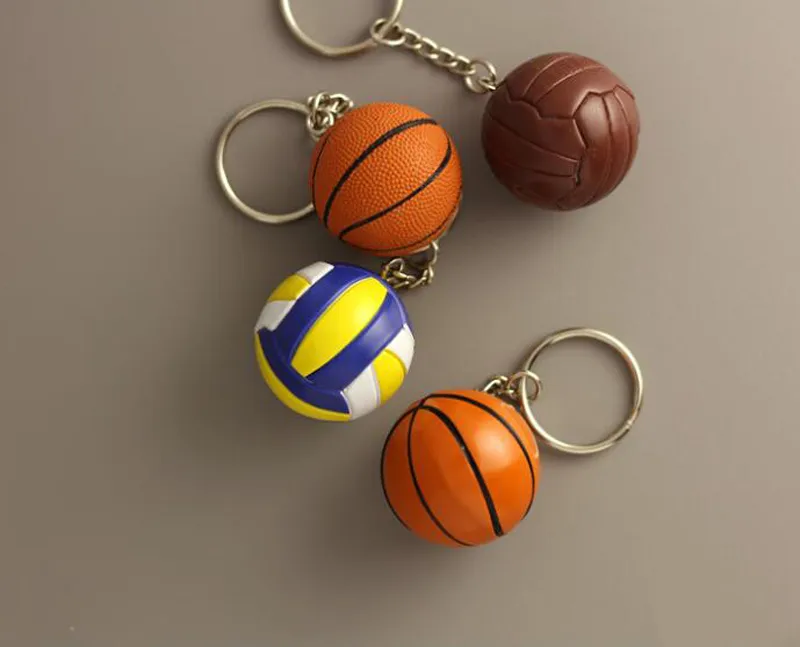 Cheap Football Basketball Baseball Table Tennis PU Keychain Toys, Fashion Sports Item Key Chains Jewelry Gift For Boys And Girls