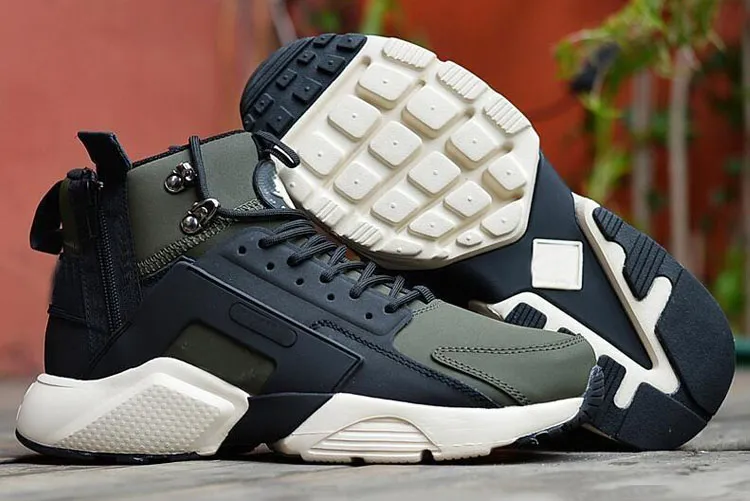 Huarache 6 x Acronym City Mid Cuero Top High Top 2018 Huaraches Zapatillas para correr Hombres Mujeres Huraches Ultra Sneakers Hurache Tamaño 7-11