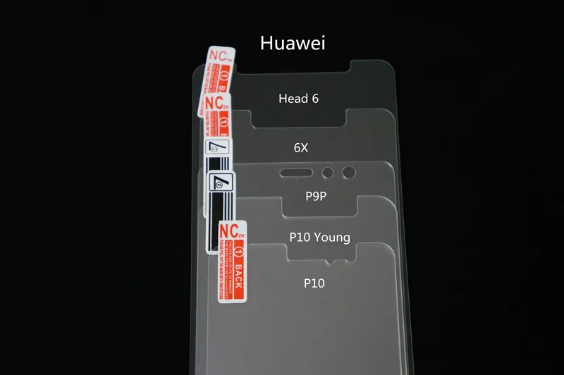 Huawei Head 6 6x P9 Plus P10 Young P10モバイル強化ガラススクリーンプロテクターの携帯電話保護フィルムのための0.33mm 2.5D