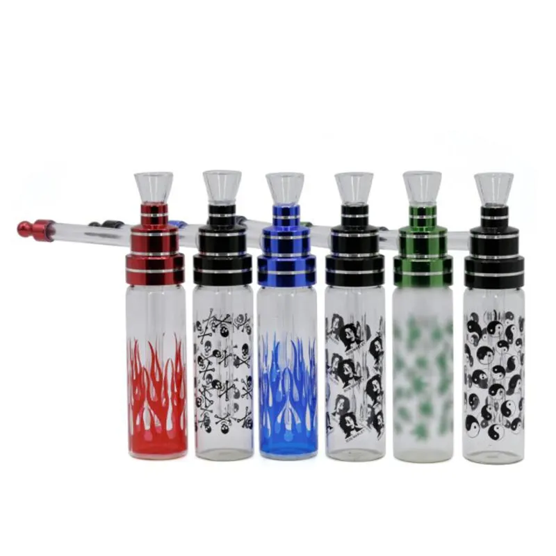 Neueste Glaspfeife Rauchpfeifen 145MM Shisha Shisha Exquisite Farbe Hohe Qualität Einzigartiges Design Leicht zu reinigende Pfeife Heißer Verkauf DHL-frei