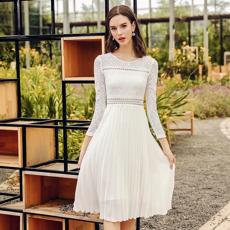 Vestido deals plissado 2018