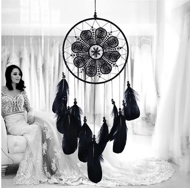 Estilo indiano dreamcatcher handmade vento sinos pendurado pingente sonho apanhador home da parede arte tapeçarias decorações ga442