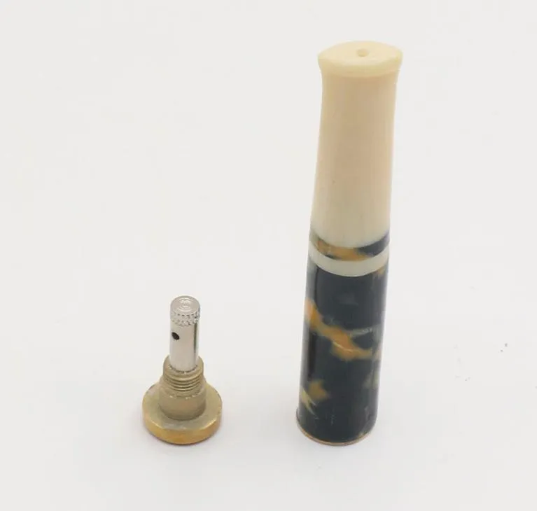 Filtro de resina pode limpar o filtro de cigarro, preto e amarelo shell, piteira masculina.