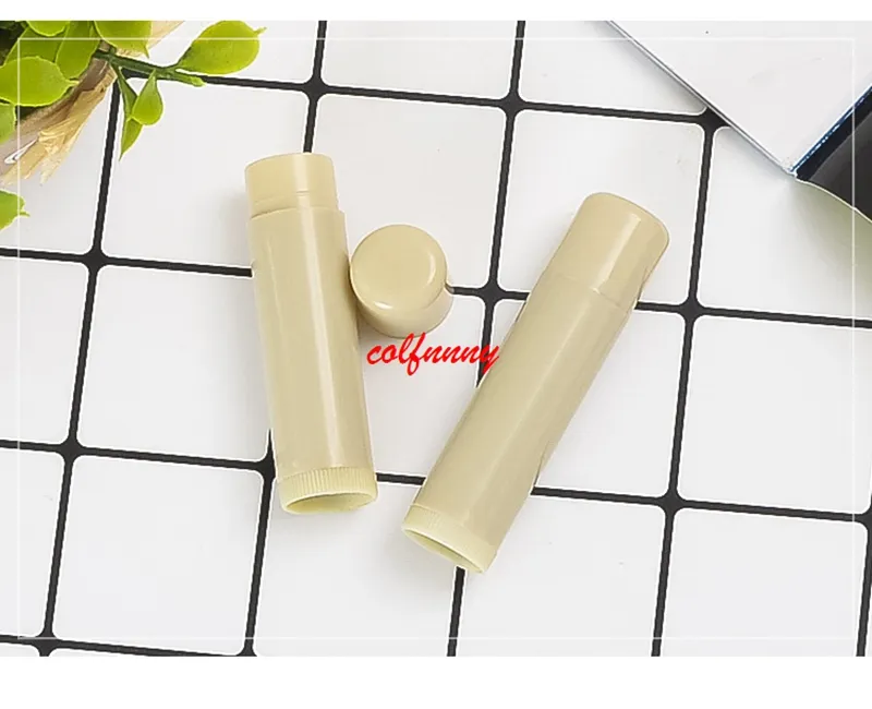 200PCS / Lot 4.8g Lipstick Tube Lip Balm Containers Tom Kosmetiska behållare Lotion Container Lim Stick Clear Travel Bottle