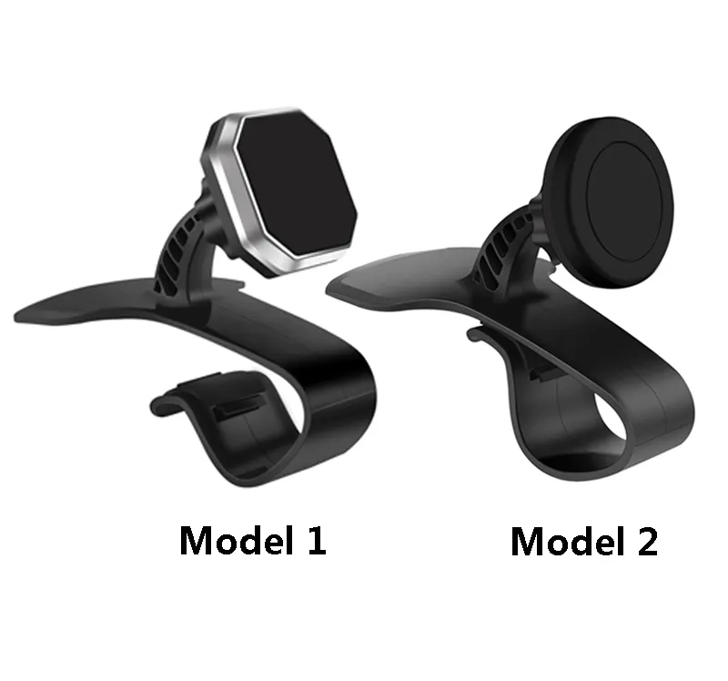 Universal Car Phone Holder Magnetic Mobile Bracket Justerbar Mount Stand för iPhone Samsung GPS