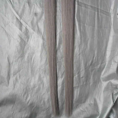 100g Full Shine Glue in Real Human Hair Extensions Silver Gray Real Human Hair Extensions Tape in Hair Skin Remy Hairs