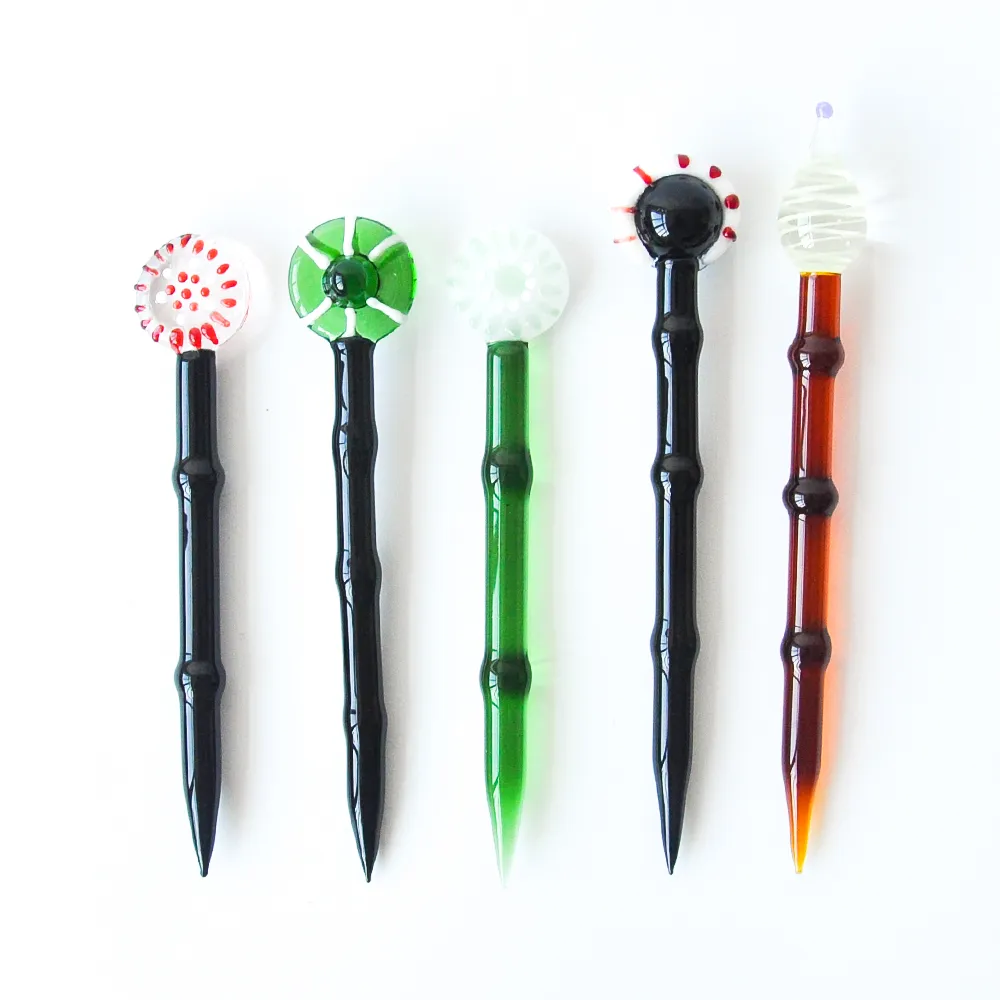 工場価格Pyrex Glass Dabber ToolとWax Oil Rigs Smoke Accessories Dab Stick Carving Tool for Smoking