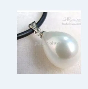 Enorma South Sea White Shell Pearl Pendant Chain