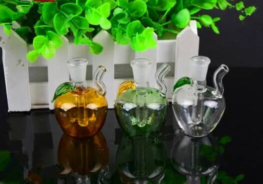 Mini Apple Pot, Vente en gros Bongs Tuyaux de brûleur à mazout Conduites d'eau Tuyaux en verre Plates-formes pétrolières Fumer Livraison gratuite