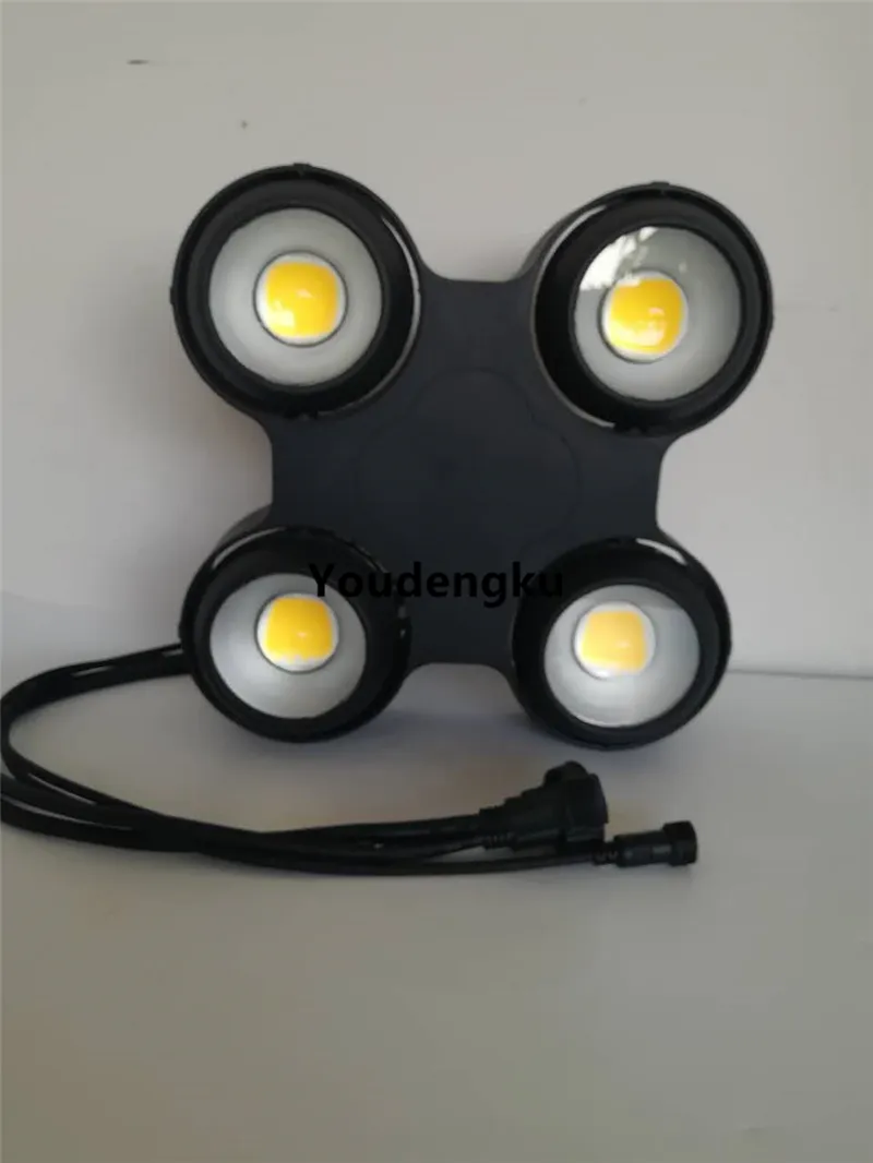 Wasserdichtes IP65-4-Augen-LED-Blindlicht für den Außenbereich, 4 x 100 W, Warmweiß + Kaltweiß, 2-in-1-LED-Matrix-Blindlicht