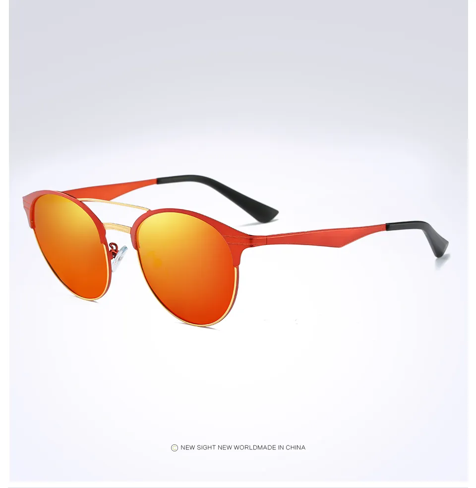 Gratis frakt ny mode uv500 polariserad solglasögon strand flash glasögon solglasögon för man kvinnor a501