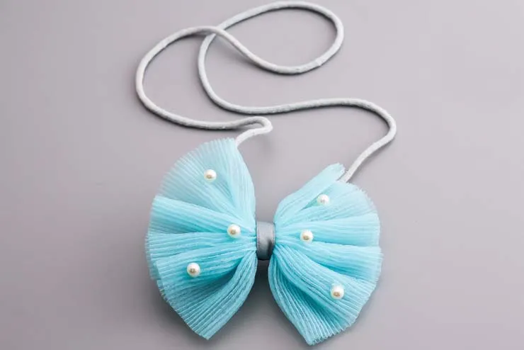 Sweet Baby Girls Halsband Koreanska Pearl Butterfly Barn All-Match Halsband Sweater Bowknot Smycken Princess Tillbehör C3555