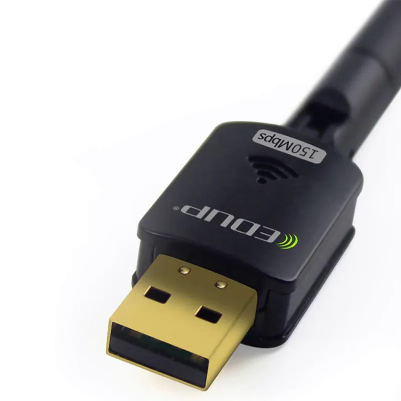 Edup USB-WLAN-Adapter 150 Mbit/s High Gain 6dbi WLAN-Antenne 802 11n Fern-USB-WLAN-Empfänger Ethernet-Netzwerkkarte