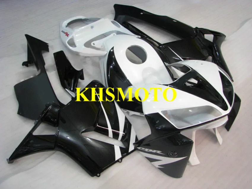 Kit de carenado de motocicleta para Honda CBR600RR CBR 600RR F5 2005 2006 05 06 cbr600rr ABS blanco negro juego de carenados + regalos HQ15