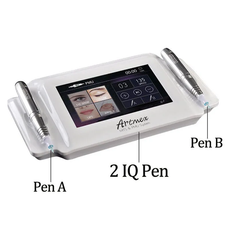 Nueva llegada MTS PMU System Artmex V8 Maquillaje permanente Tattoo Pen Machine Eye Brow Lip Rotary