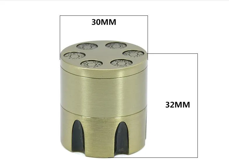 Diamètre de revolver de la couche 3 d'alliage de zinc du détecteur de fumée de meulage de bronze de balle de 30 millimètres