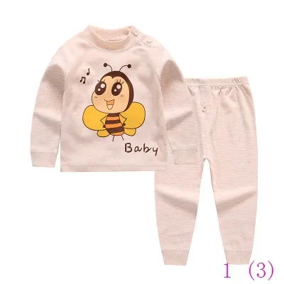 Barn Baby Boys Flickor Kläder Satser Tracksuit Cotton Sport Suit Cartoon T-shirt + Byxor Barnkläder Sats 0325