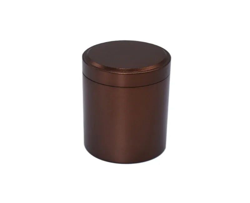 extérieur EDC voyage portable en alliage d'aluminium boîte à pilules porte-bouteille thé café boîte de rangement pot 45*65mm