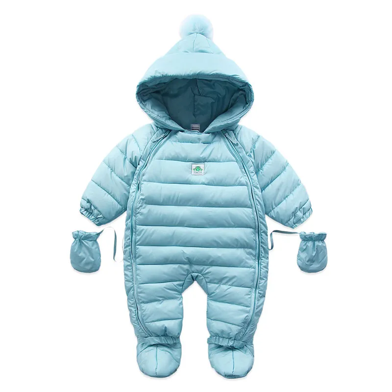 Baby Coveralls Rompers Winter Thick Boys Costume Girls Warm Infant Snowsuit Baby Wear Newborn Down Apparel Outdoor clothing