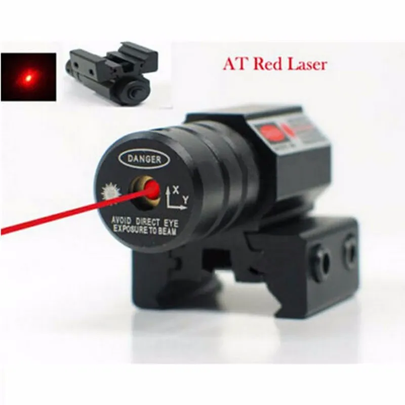 Vue laser rouge du pistolet pour pistolet Ajustez 11mm20mm Picatinny Rail pour Huntiing 50-100 mètres Plage 635-655nm