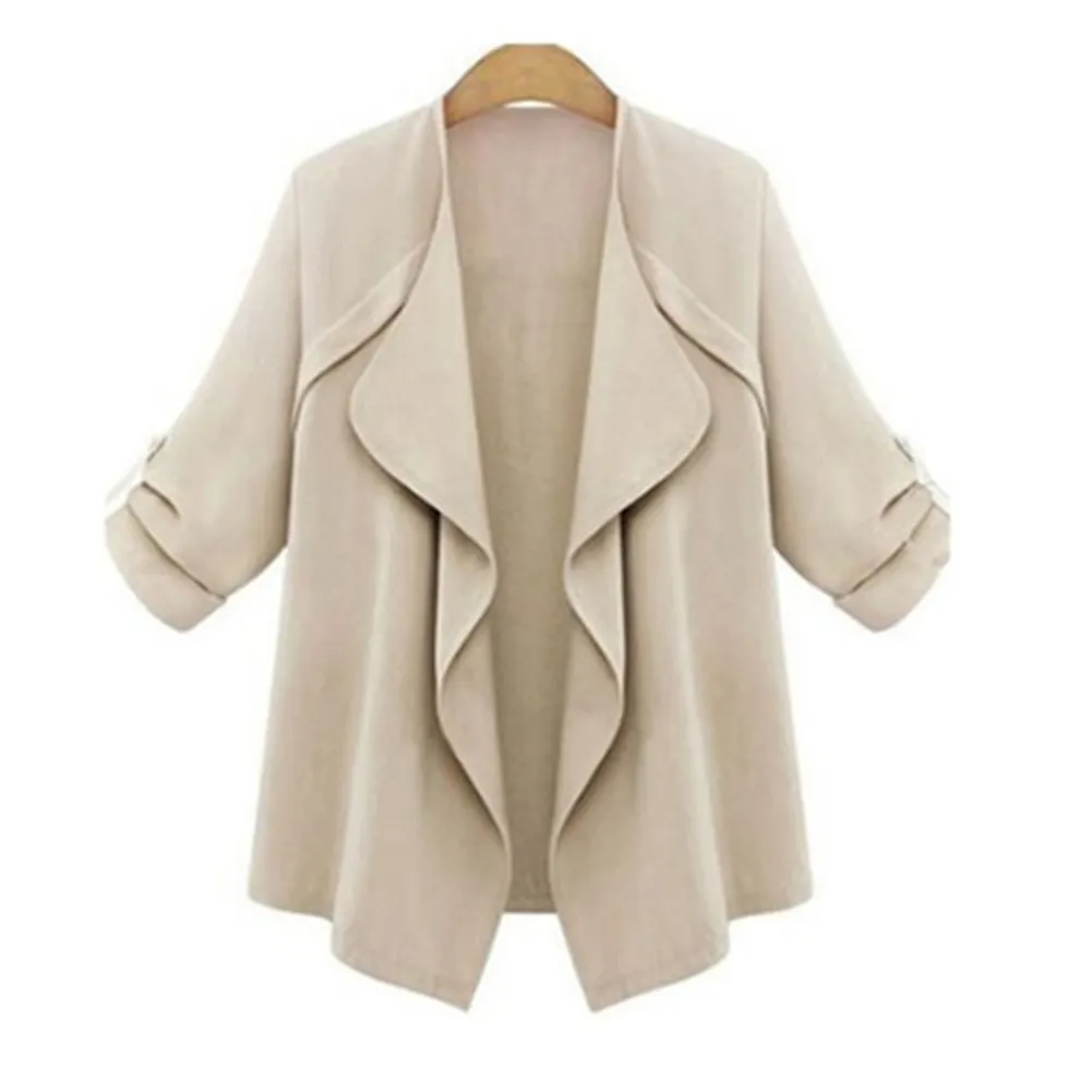 Elegant Giraffita Plus Size Spring Jackets Thin Loose Fit