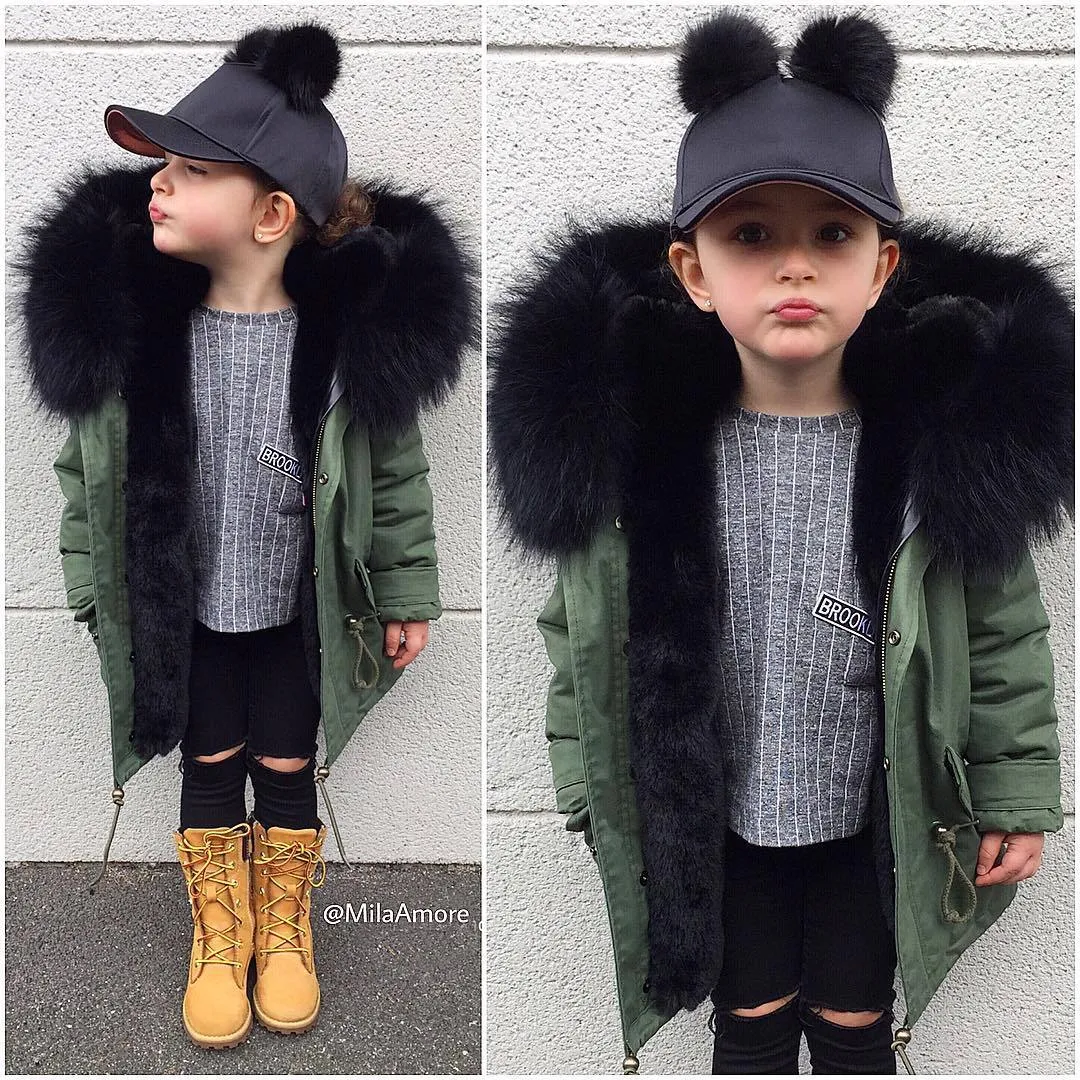 Cozy Winter Jackets For Kids Hooded Faux Fur Toddler Girl Winter Coats With Collar For Boys And Girls From Oliveer 34.49 DHgate.Com