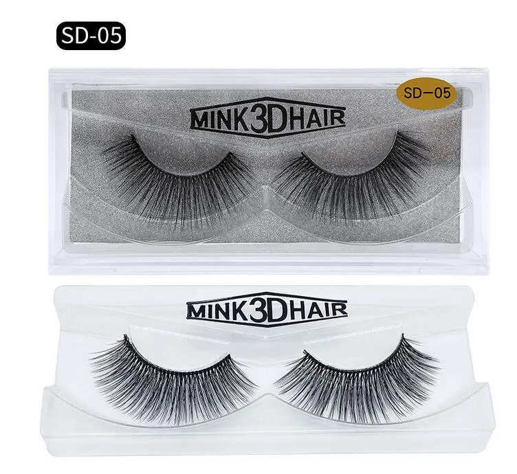 Stock Mink Wimpern 20 Stile verkaufen lot 100 Real Sibirian 3D Full Strip Falsches Wimpern Lange individuelle Wimpern Wimpern E5183145