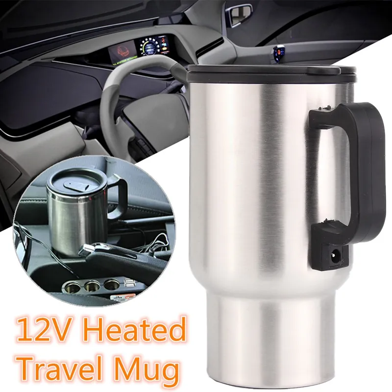 Bouilloire Electriques - Tasse de bouilloire de bouilloire de chauffe-cigares  en acier inoxydable de voiture, voyage électrique Thermoses 750ml 12V :  : Cuisine et Maison