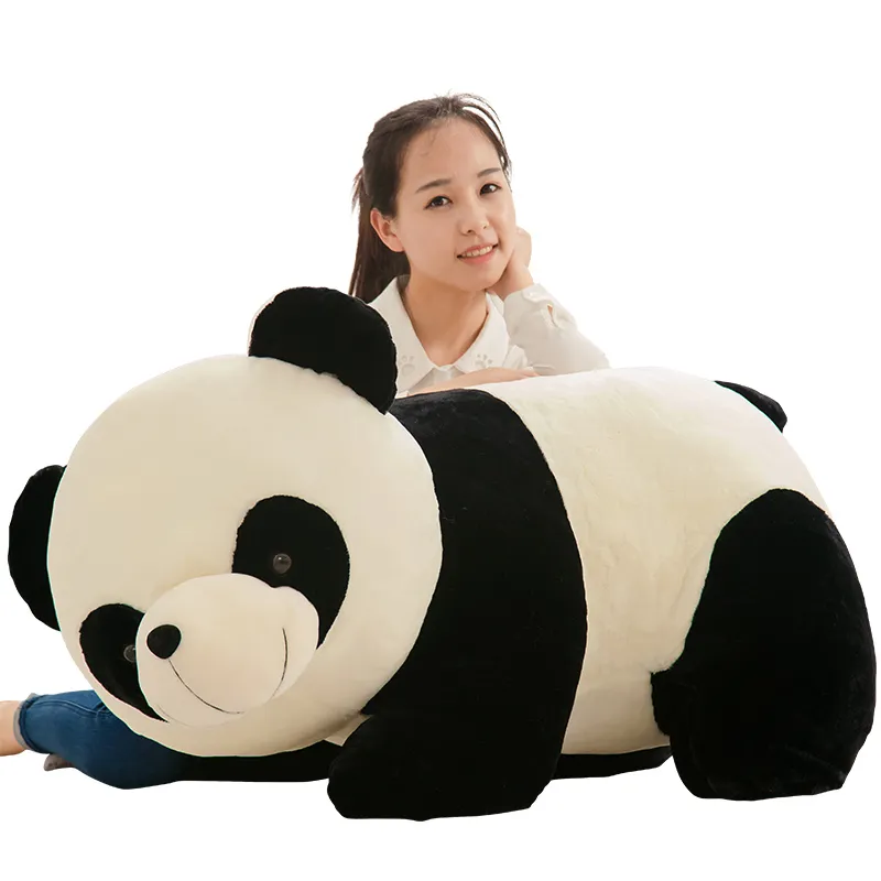 Riesiges süßes Panda-Plüschtier, fette Pandas, Puppen, Simulation, Umarmung, Bär, Kissenpuppe für Kinder und Erwachsene, Geschenk, 37 Zoll 95 cm, DY50449