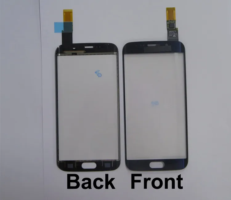 Crega sensível ao toque do smartphone para samsung s6 screen touch touch digitizer painel de toque externo frontal com adesivo