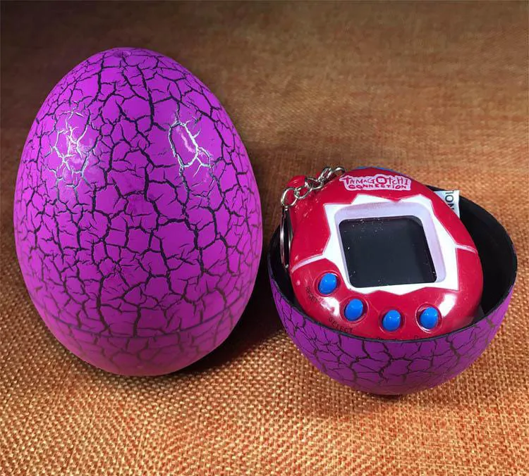 2021 Nowe Elektroniczne Portable Gracze Gracze Tamagotchi Tumbler Zabawki Idealne dla dzieci Prezent Urodzinowy Dinozaur Wirtual Zwierzęta Zwierzęta W Keychain Digital Pet