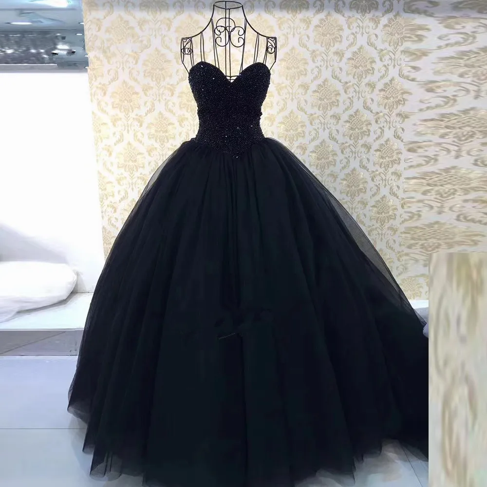 2020 Röd svart söt 16 klänningar Billiga Quinceanera klänningar Vestidos de Debutante Prom Party Gown QC1106