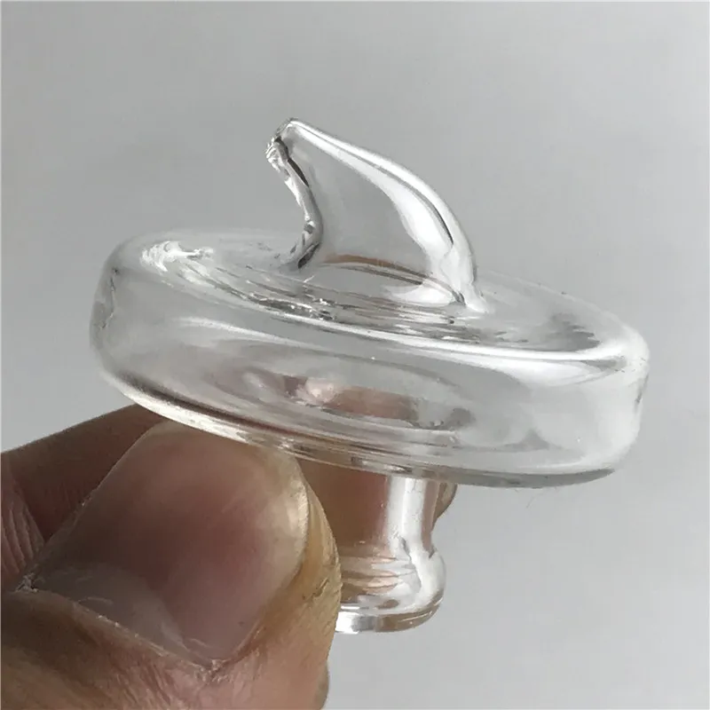 New 35mm XL XXL Quartz Banger Carb Cap Dabber with UFO Style Clear Thick Pyrex Carb Caps for Glass Bong Water Smoking Pipes