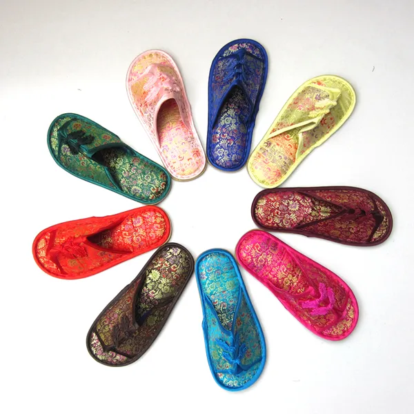 Chinese satin 2025 slippers