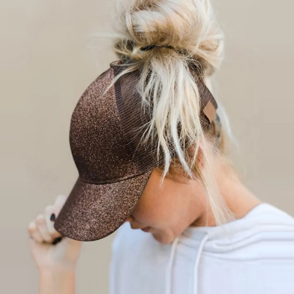 Горячий новый блеск бейсбольная кепка лето папа шляпы для женщин 2018 Snapback хип хмельские шапки грязные блестки блеск