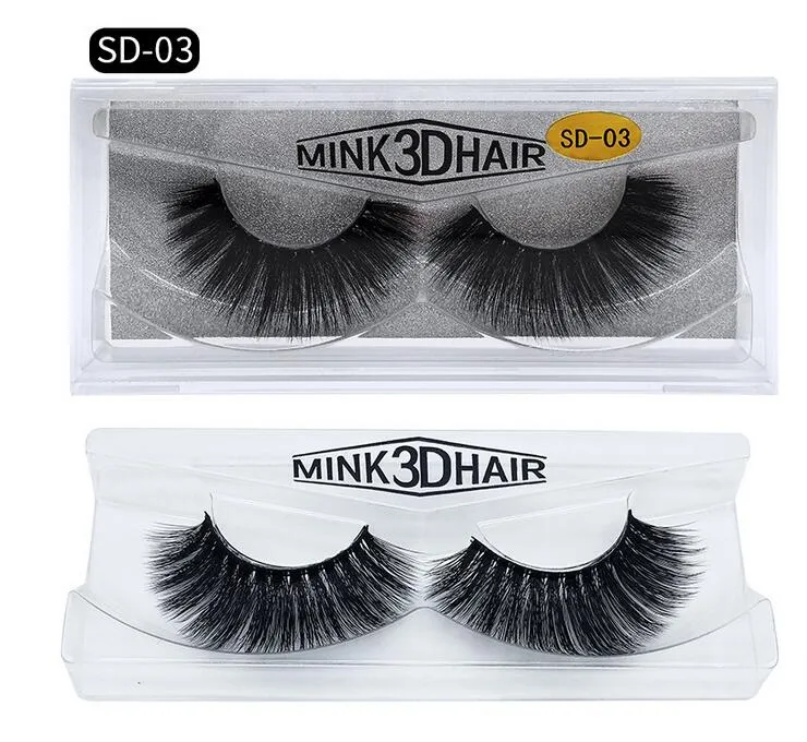 11 styles Selling 100% Real Siberian 3D Full Strip False Eyelash Long Individual Eyelashes Lashes Extension